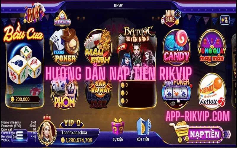 nạp tiền rikvip